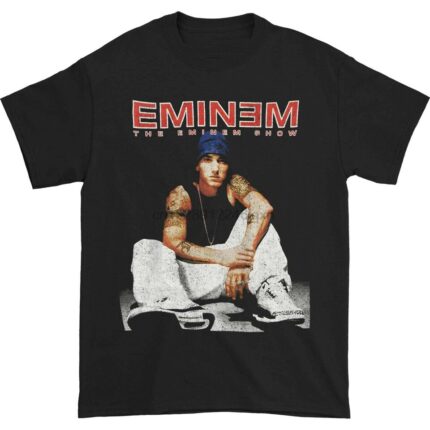 Eminem Black Apparel Casual Tee Shirt