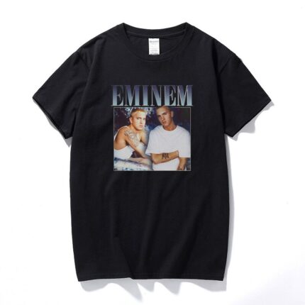 Eminem Cole Vintage Cotton T-shirt Black