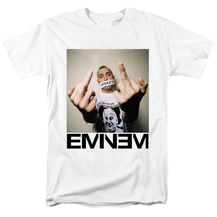 Eminem Slim Shady The Middle Finger Music White T-shirt (3)
