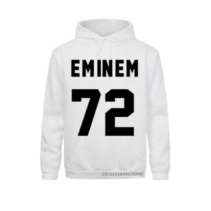 Eminem 72 Print Back White Hoodie (6)